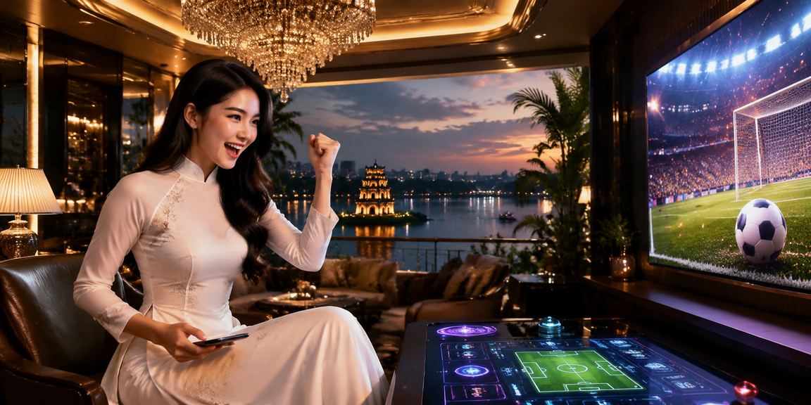 Người dùng tại Hà Nội theo dõi giải esports và đặt cược qua điện thoại di động